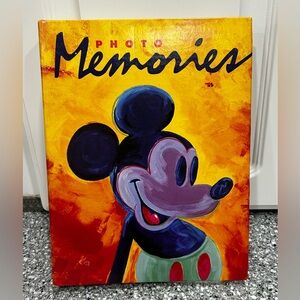 Vintage 90s Disney Mickey Mouse Photo Album For 4x6 Photos & Disney Dollar